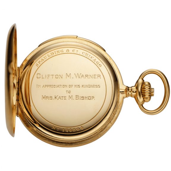 Swiss gold minute repeating hunting cased watch Circa 1903 Swiss gold minute repeating hunting cased watch Circa 1903