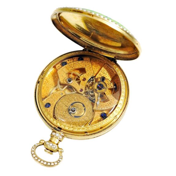 Swiss oversized, extremely rare enamel watch Circa 1850 Swiss oversized, extremely rare enamel watch Circa 1850