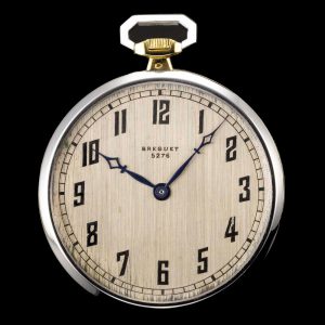 French white and yellow gold open faced watch Circa 1930