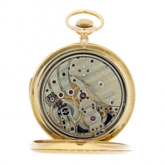 Swiss yellow gold five minute repeating pocket watch Circa 1902