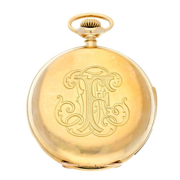 Swiss yellow gold five minute repeating pocket watch Circa 1902 Swiss yellow gold five minute repeating pocket watch Circa 1902