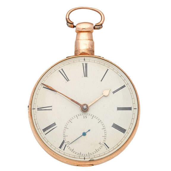English 18 carat gold rack lever pocket watch Circa 1810