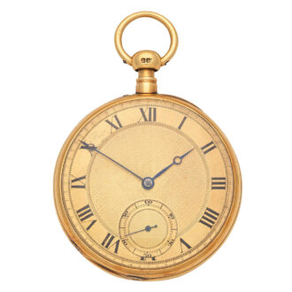 English 18K gold quarter repeating duplex watch Circa 1824