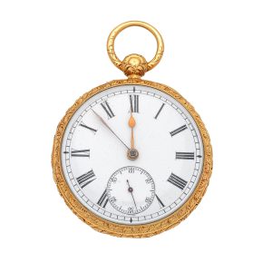 English polished 18 carat gold lever pocket watch Circa 1820