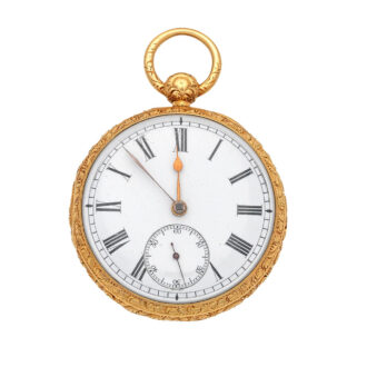 English polished 18 carat gold lever pocket watch Circa 1820