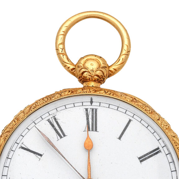 English polished 18 carat gold lever pocket watch Circa 1820 English polished 18 carat gold lever pocket watch Circa 1820