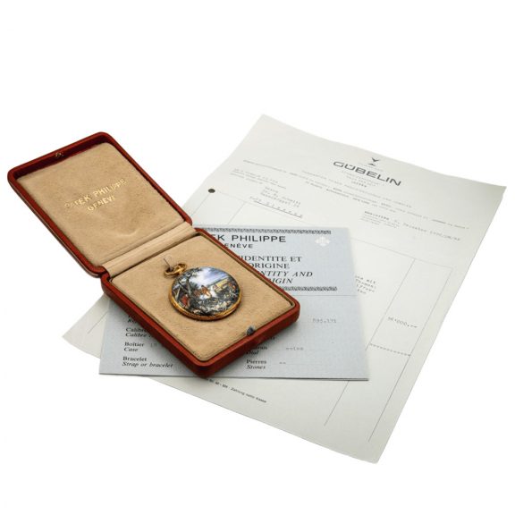 Unique Swiss gold hunting cased lever dress watch Circa 1976 Unique Swiss gold hunting cased lever dress watch Circa 1976
