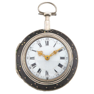 Early English silver quarter repeating verge watch Circa 1710