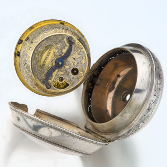 English silver early quarter repeating watch Circa 1710