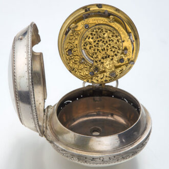English silver early quarter repeating watch Circa 1710