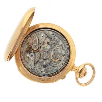 Swiss repeater with split seconds chronograph Circa 1900