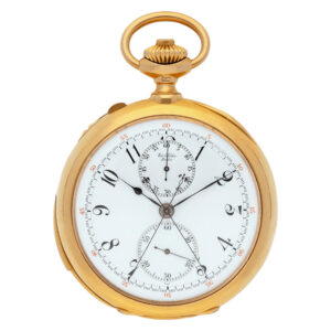 Swiss repeater with split seconds chronograph Circa 1900