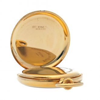 Swiss 18k gold open faced lever pocket watch Circa 1910 Swiss 18k gold open faced lever pocket watch Circa 1910