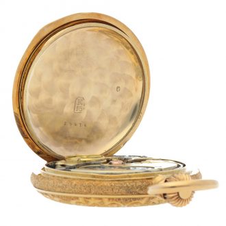 Swiss hunting cased quarter repeating lever watch Circa 1900