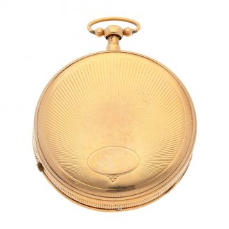 Swiss 18K gold quarter repeating musical pocket watch Circa 1820