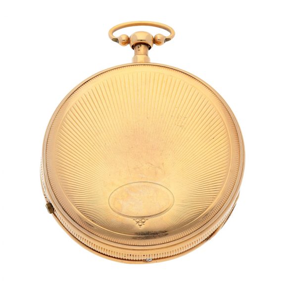 Swiss 18K gold quarter repeating musical pocket watch Circa 1820 Swiss 18K gold quarter repeating musical pocket watch Circa 1820