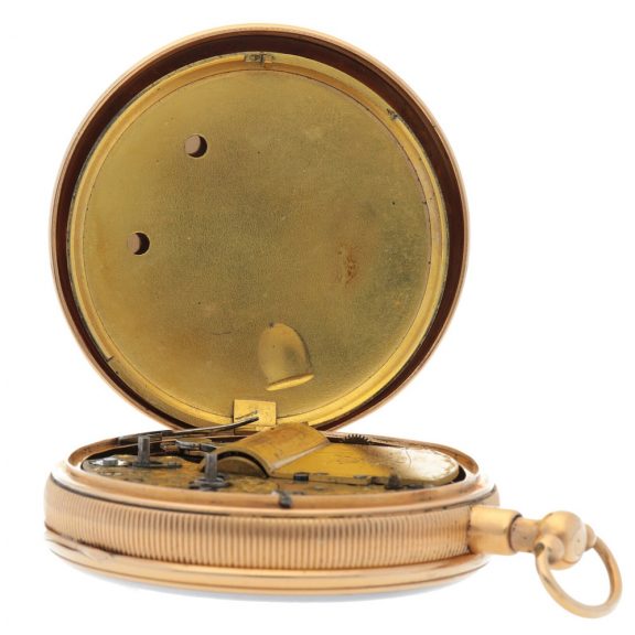 Swiss 18K gold quarter repeating musical pocket watch Circa 1820 Swiss 18K gold quarter repeating musical pocket watch Circa 1820