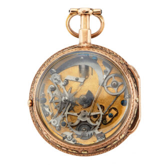 Rare French quarter repeater with visible striking Circa 1780
