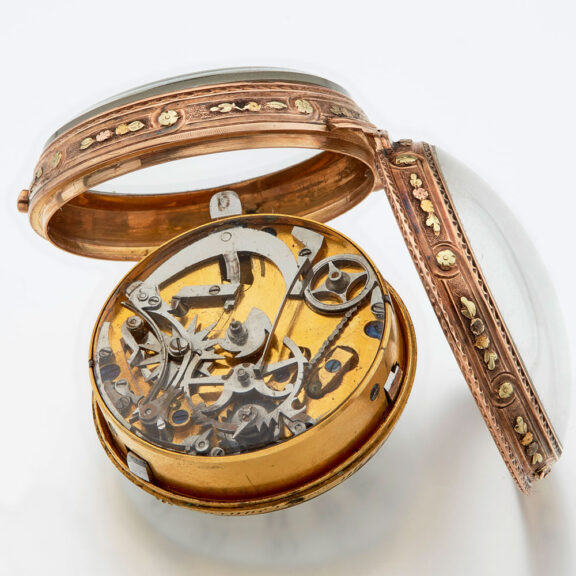 Rare French quarter repeater with visible striking Circa 1780 Rare French quarter repeater with visible striking Circa 1780