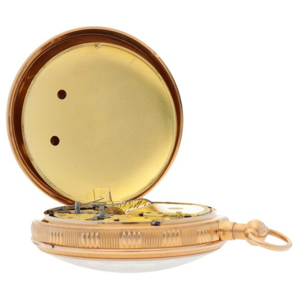 French gold open faced minute repeating lever watch Circa 1918 French gold open faced minute repeating lever watch Circa 1918