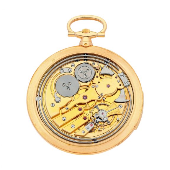 French gold open faced minute repeating lever watch Circa 1918 French gold open faced minute repeating lever watch Circa 1918