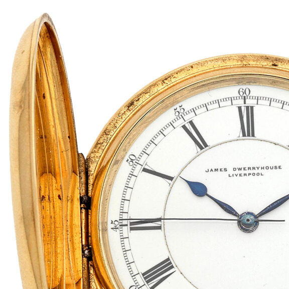 English gold lever watch with stop/start seconds Circa 1901 English gold lever watch with stop/start seconds Circa 1901