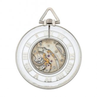 Swiss/French rock crystal open faced keyless watch Circa 1925