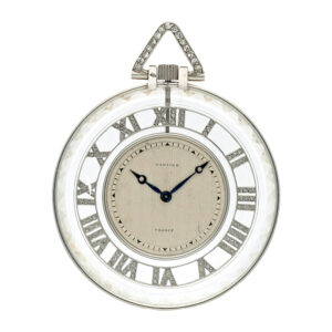 Swiss/French rock crystal open faced keyless watch Circa 1925