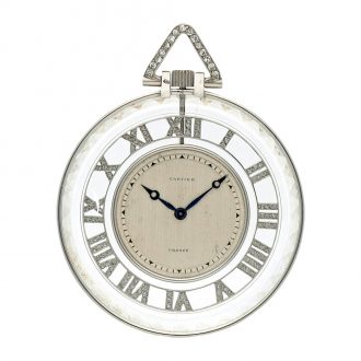 Swiss/French rock crystal open faced keyless watch Circa 1925