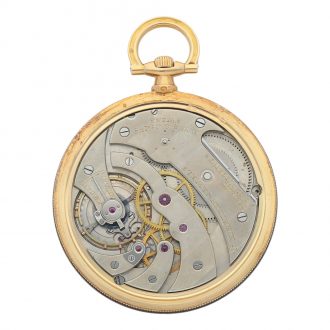 French 18 carat gold open faced pocket watch Circa 1930 French 18 carat gold open faced pocket watch Circa 1930
