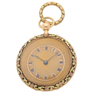 Gold quarter repeating cylinder pocket watch Circa 1800