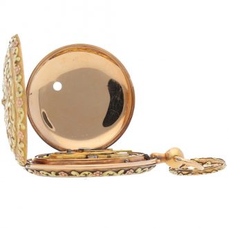Gold quarter repeating cylinder pocket watch Circa 1800
