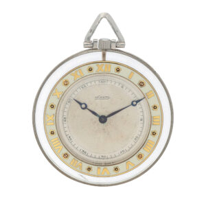 Rare Swiss rock crystal and platinum pocket watch Circa 1925