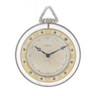 Rare Swiss rock crystal and platinum pocket watch Circa 1925