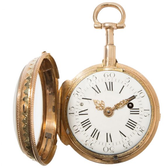 French 18K gold quarter repeating pocket watch Circa 1780 French 18K gold quarter repeating pocket watch Circa 1780