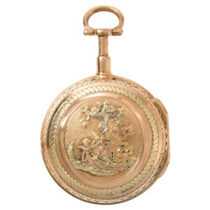 French 18K gold quarter repeating pocket watch Circa 1780