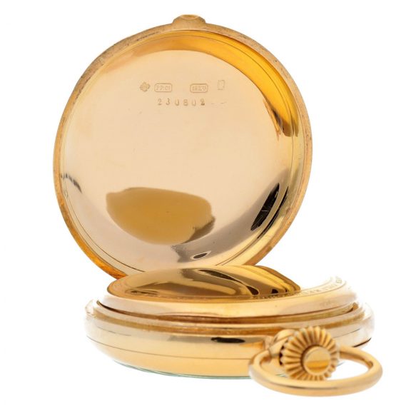 Swiss gold trip minute repeating lever watch Circa 1902 Swiss gold trip minute repeating lever watch Circa 1902