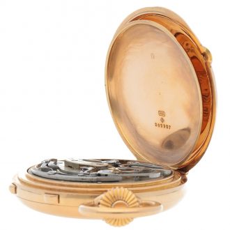 Swiss minute repeating split seconds chronograph Circa 1889