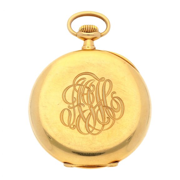 Fine Swiss 18K yellow gold open faced pocket watch Circa 1910 Fine Swiss 18K yellow gold open faced pocket watch Circa 1910