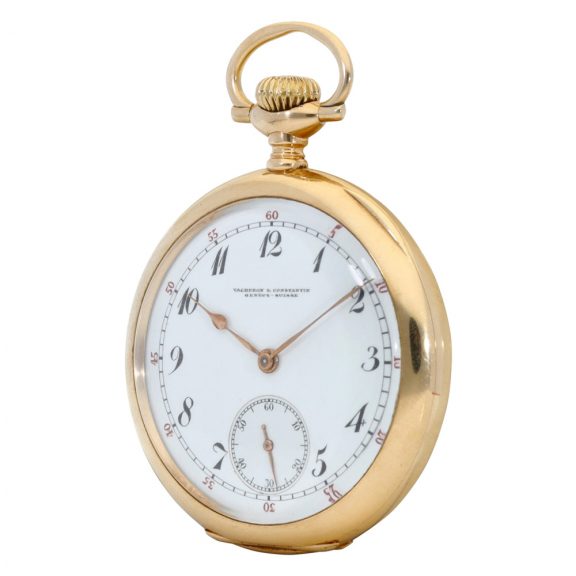 Swiss 14K yellow gold open faced keyless lever watch Circa 1910 Swiss 14K yellow gold open faced keyless lever watch Circa 1910