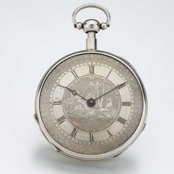 Rare French quarter repeater in underpainted case Circa 1830 Rare French quarter repeater in underpainted case Circa 1830