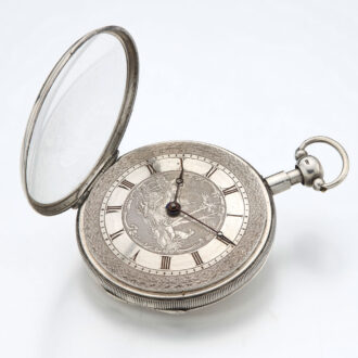 Rare French quarter repeater in underpainted case Circa 1830