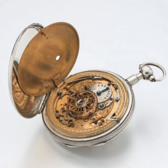 Rare French quarter repeater in underpainted case Circa 1830