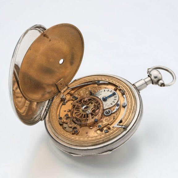 Rare French quarter repeater in underpainted case Circa 1830 Rare French quarter repeater in underpainted case Circa 1830