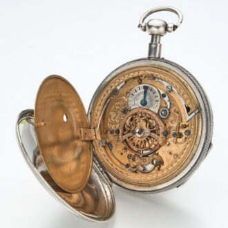 Rare French quarter repeater in underpainted case Circa 1830