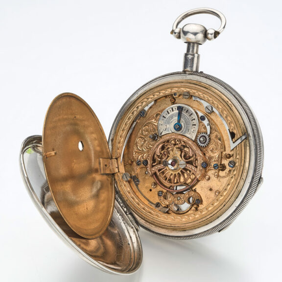 Rare French quarter repeater in underpainted case Circa 1830 Rare French quarter repeater in underpainted case Circa 1830