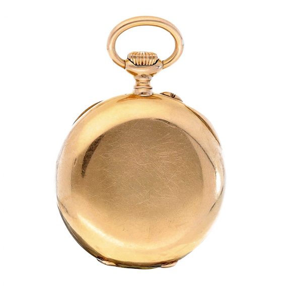 Swiss 18K gold keyless open faced lady's pocket watch Circa 1915 Swiss 18K gold keyless open faced lady's pocket watch Circa 1915
