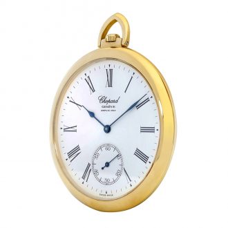 Swiss 18K yellow gold open faced lever pocket watch Circa 2012 Swiss 18K yellow gold open faced lever pocket watch Circa 2012