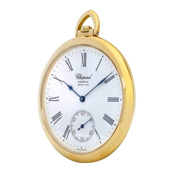 Swiss 18K yellow gold open faced lever pocket watch Circa 2012 Swiss 18K yellow gold open faced lever pocket watch Circa 2012