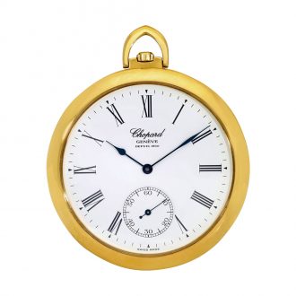 Swiss 18K yellow gold open faced lever pocket watch Circa 2012 Swiss 18K yellow gold open faced lever pocket watch Circa 2012